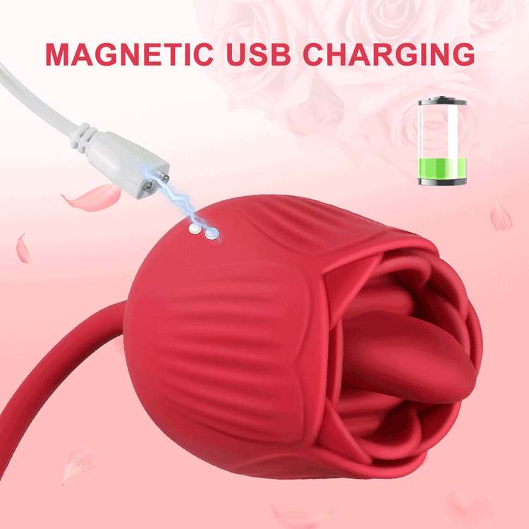 Evolved Tong Vibrator Wild Rose - Rood