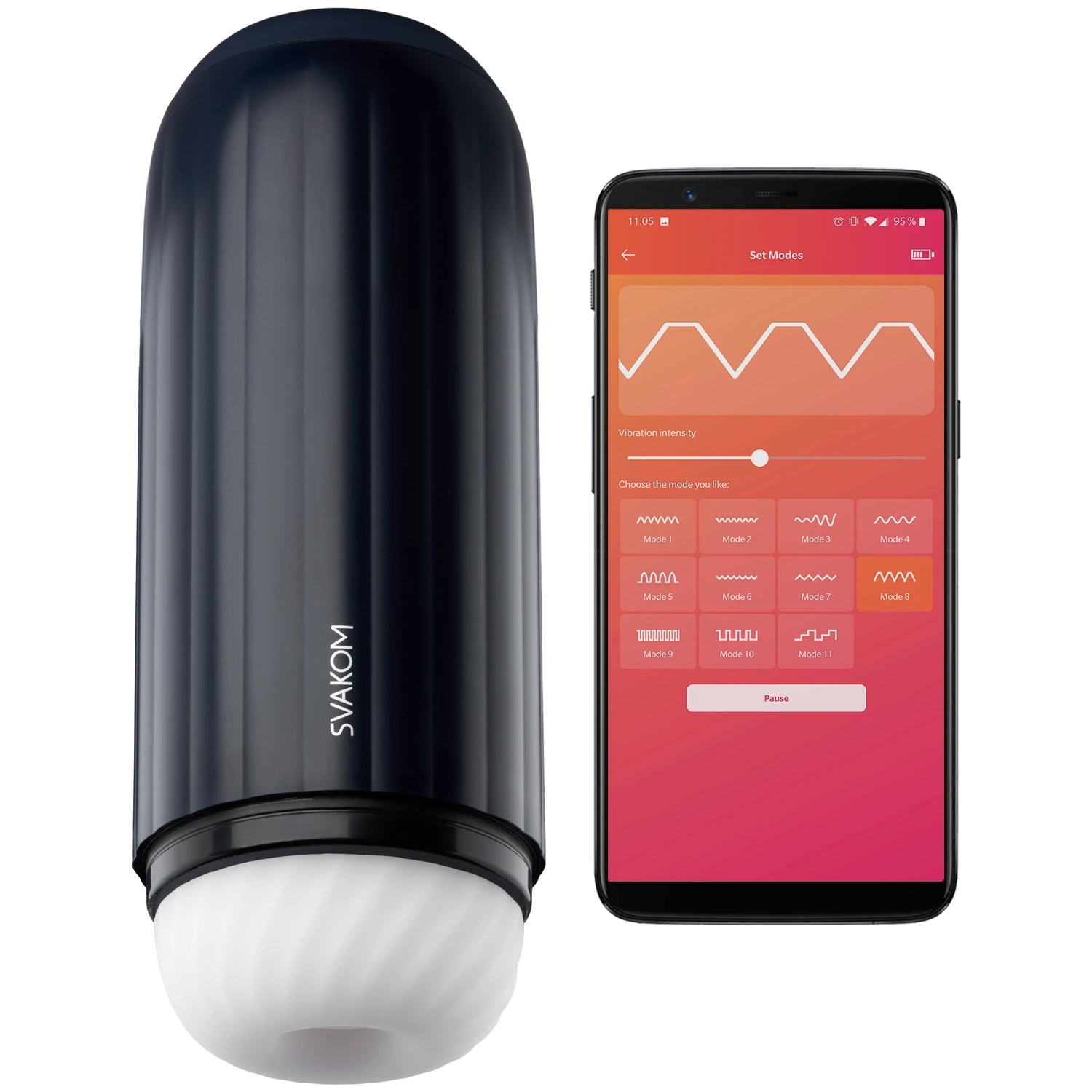 Svakom Interaktiver Masturbator - Sam Neo 2 Connexion Serie - Blau