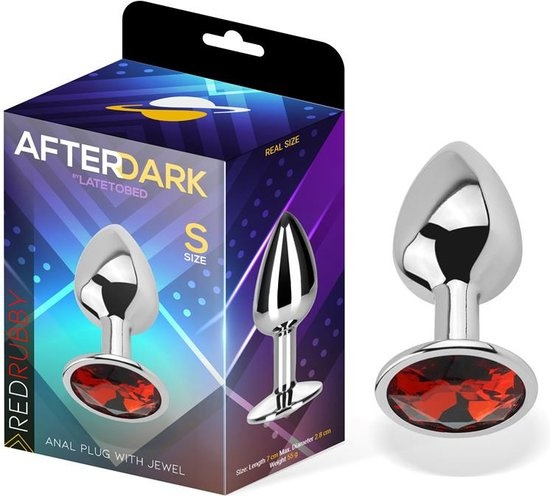 AfterDark Buttplug Red Rubby- S