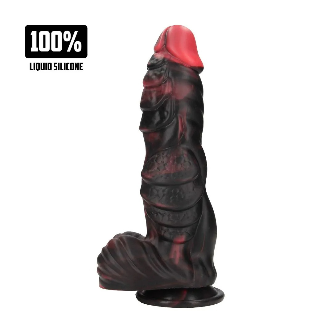 Monster-Dildo Infernal Demon - Schwarz/Rot