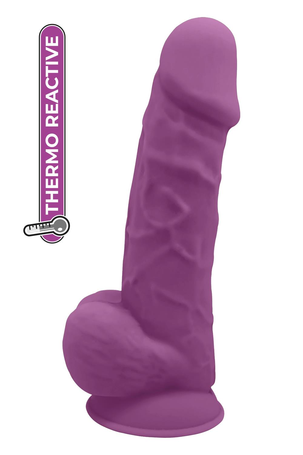 Realistische Dildo Mit Ballen Real Love - Lila