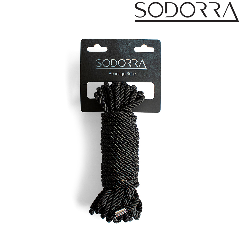 Bondage-Seil SODORRA 10 Meter - Schwarz