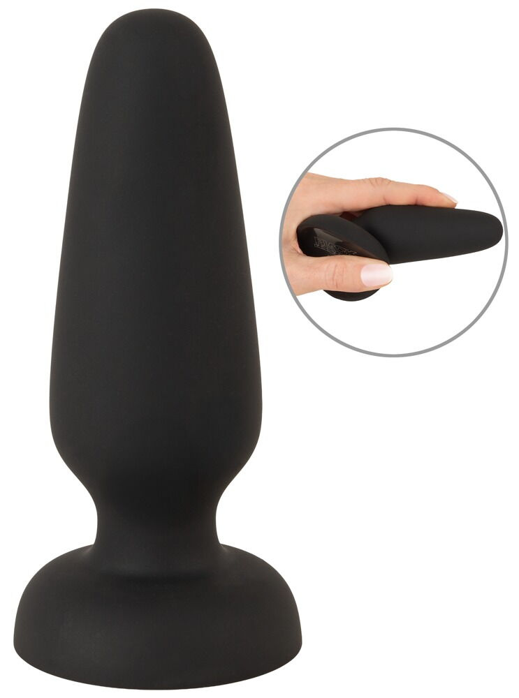 Black Velvets Silikon Buttplug mit Saugnapf - Klein