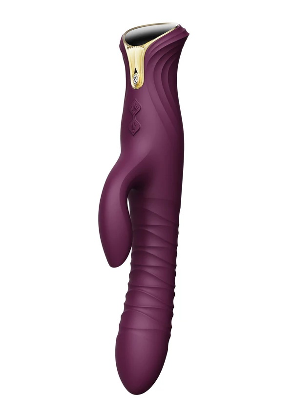 Stoßender und Wärmender Rabbit Vibrator Mose - Lila