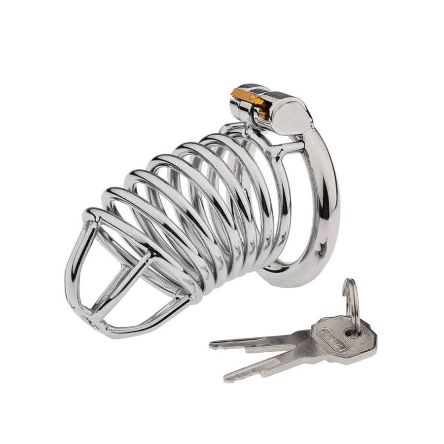 Keuschheitskäfig Reegik mit Harnröhrenstab 4 cm