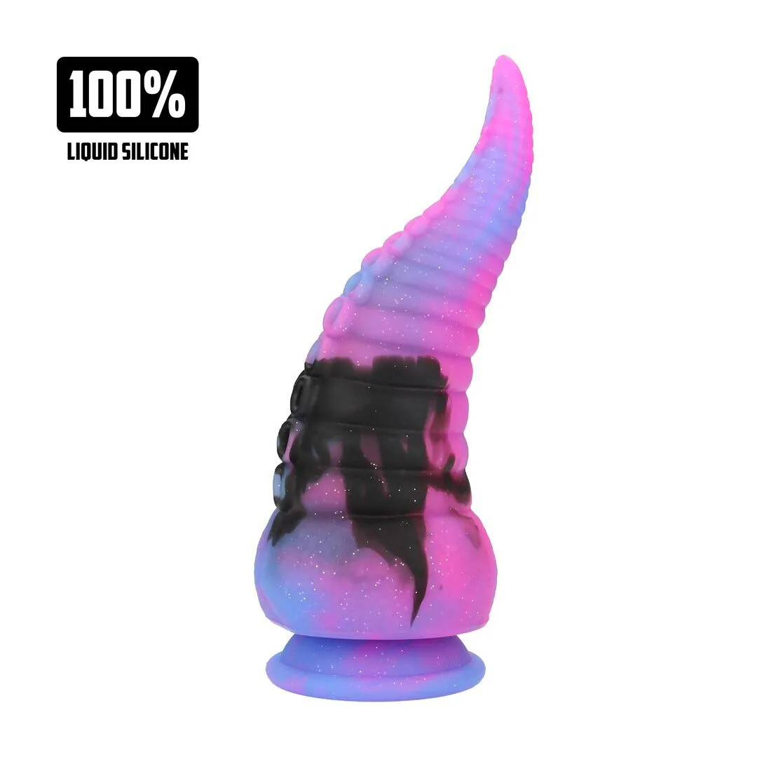 Monster Dildo Deep Riser - Rosa/Lila