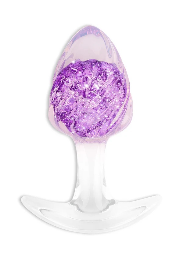 Crystal Buttplug Medium - Violett