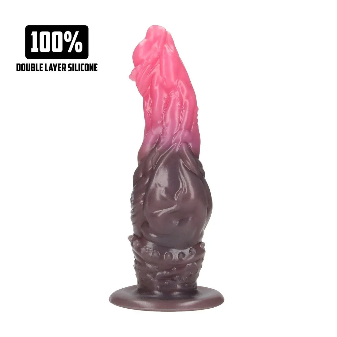 Monster Dildo Hellspawn - Rot/Schwarz