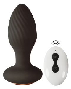 Anos - Rotierender Buttplug - Schwarz