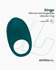 Ringo Vibrerende Cockring met App - Groen