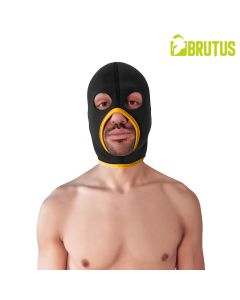 BRUTUS Neopreen Face Fucker Masker - Zwart/Geel