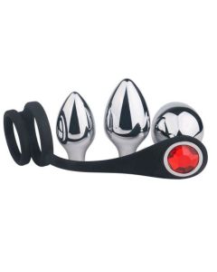 Buttplug Set met Cockring Pleasure Bully