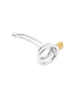 Penisslot met holle gebogen penisstick