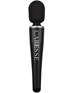 Pro Wand Vibrator CARESSE - Zwart voorkant