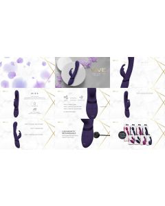 Rabbit Vibrator Met G-Spot Flapping Stimulator - Paars