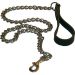 Mister B Lederne Hundeleine mit Kette 