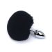 Kiotos Buttplug Bunny Tail - Zwart Kiotos Buttplug Bunny Tail - Zwart