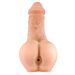 Masturbator + Realistische Hohle Dildo - Zwei in Einem