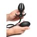 Schwarzer Aufblasbarer Silikon-Buttplug - XR Brands Schwarzer Aufblasbarer Silikon-Buttplug - XR Brands