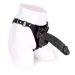 Leder Strap-On Inklusive Schwarzer Dildo Mit Hoden - 24 cm Leder Strap-On Inklusive Schwarzer Dildo Mit Hoden - 24 cm