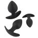 3-teilige Analtrainer-Set - Schwarz