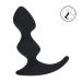 Full Double Ripple Silikon Prostata Plug - Schwarz Full Double Ripple Silikon Prostata Plug - Schwarz