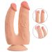 Nature Skin Dubbele Dildo Bendable Double Penetrator - Huidskleur Nature Skin Dubbele Dildo Bendable Double Penetrator - Huidskleur