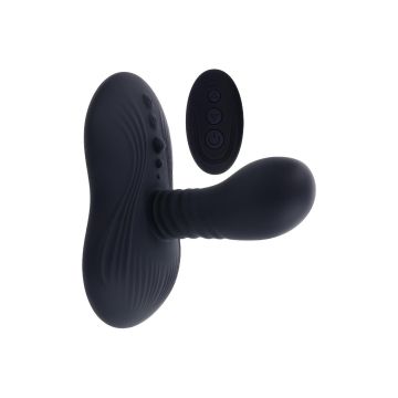 Playboy Vibrator Sitzend & Drehend Schwarz
