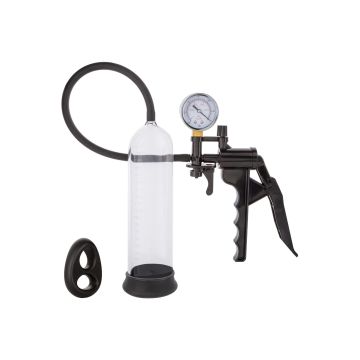 CalExotics Penispumpe mit Dual-Enhancer-Ring - Transparent