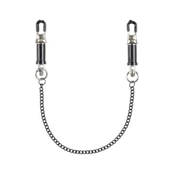Brustwarzenklemmen mit Kette - Silber