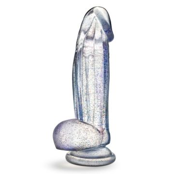 Bling Funkelnde Transparente Dildo - 19 cm