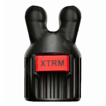 XTRM KINKY Auslaufsicherer Doppelter Inhalator Schwarz - Groß