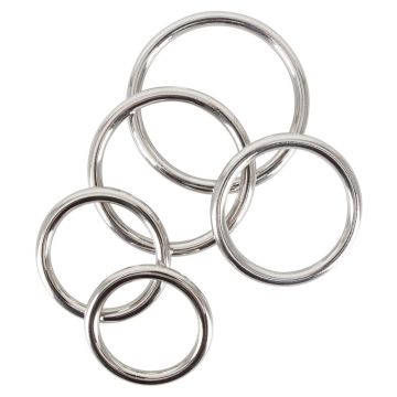 5-teiliges Cockring-Set - Metall
