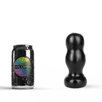 Dark Crystal Schwarzer Buttplug Manuel - 15 cm