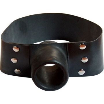 Gummipissknebel - Schwarz