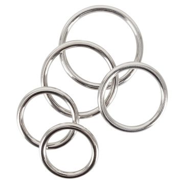 5-teiliges Cockring-Set - Metall