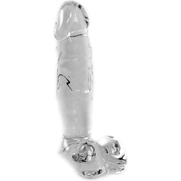 Glas-Dildo Klar Penis Dünn - Transparent