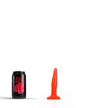 All Black Rick Butt Plug Rot - 12 cm