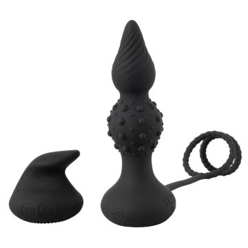 Buttplug mit Cock & Ball Ringen - Rebel