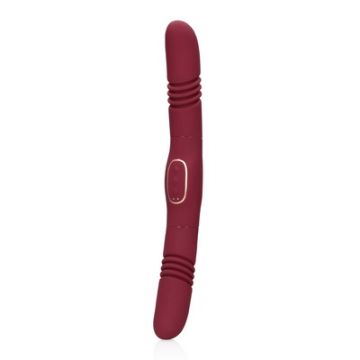Doppelseitiger stoßender Vibrator - Merlot-Traube