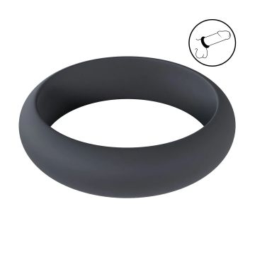Breite O Silikon-Cockring XXL - Schwarz 55mm
