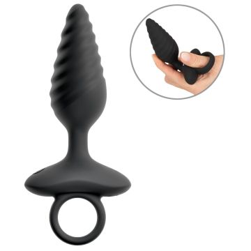 Vibrierende Butt Plug im verdrehten Design