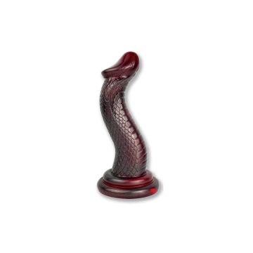 Monster Dildo God Serpent Cobra - Rot/Schwarz