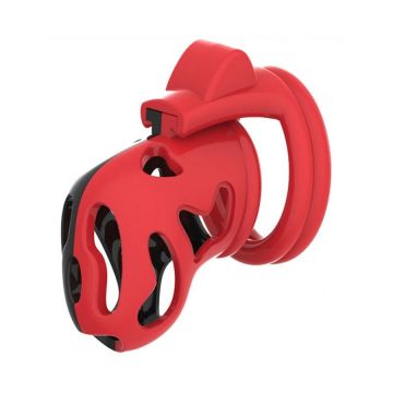 Peniskäfig Dinoz - Schwarz/Rot