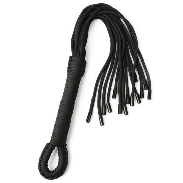 Knot Flogger Nylon - Schwarz