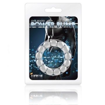 Si Ignite Power Bump Cockring mit Perlen 4,8 cm