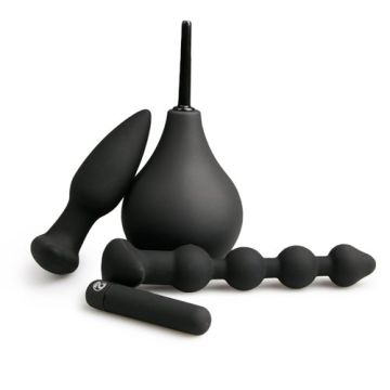 Buttplug-Set inklusive Analdusche