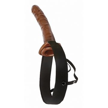 Chocolate Dream Hohler Strapon-Dildo – 25 cm