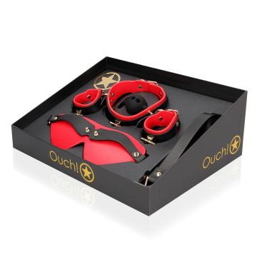 Bondage Set Milan - Rot/Schwarz