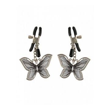 Brustwarzenklemmen mit Schmetterlingen